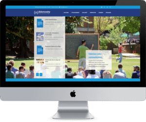 Création site WordPress pour établissement scolaire – exemple de webdesign responsive réalisé par Pixel LS Agency