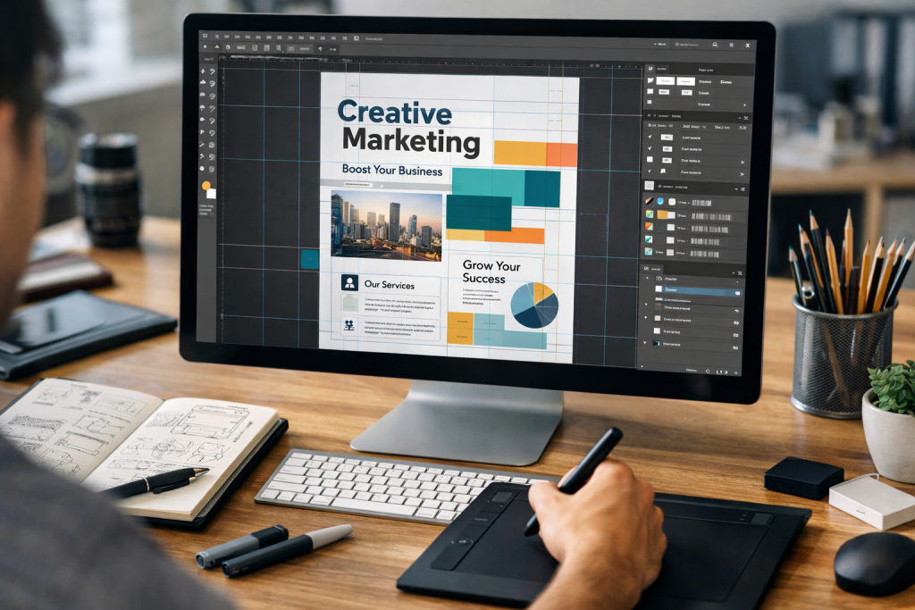 Création de flyer professionnel avec design moderne et impactant